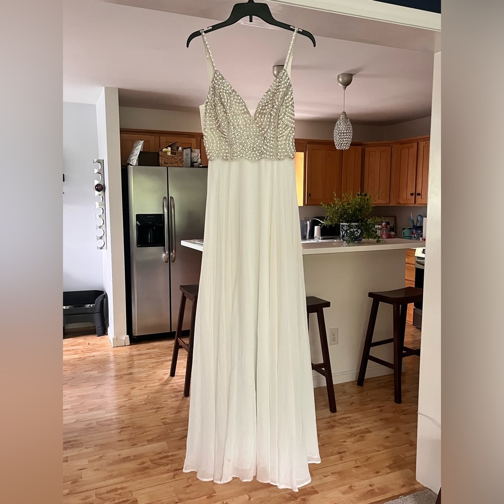 White formal dress
